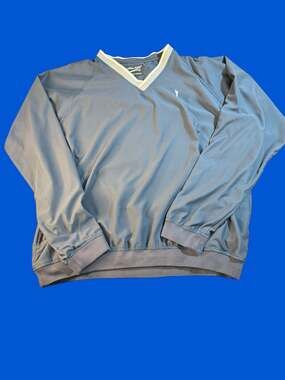 Austin Golf XXL Navy Blue V-Neck Windbreaker Pullover Jacket